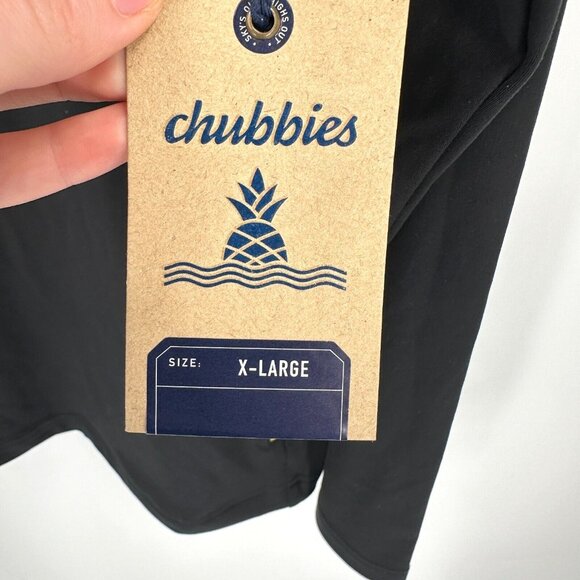 Chubbies Men's Obsidian Black Quarter Zip Pullover sz XL NWT Sweatshirt - Picture 5 of 7